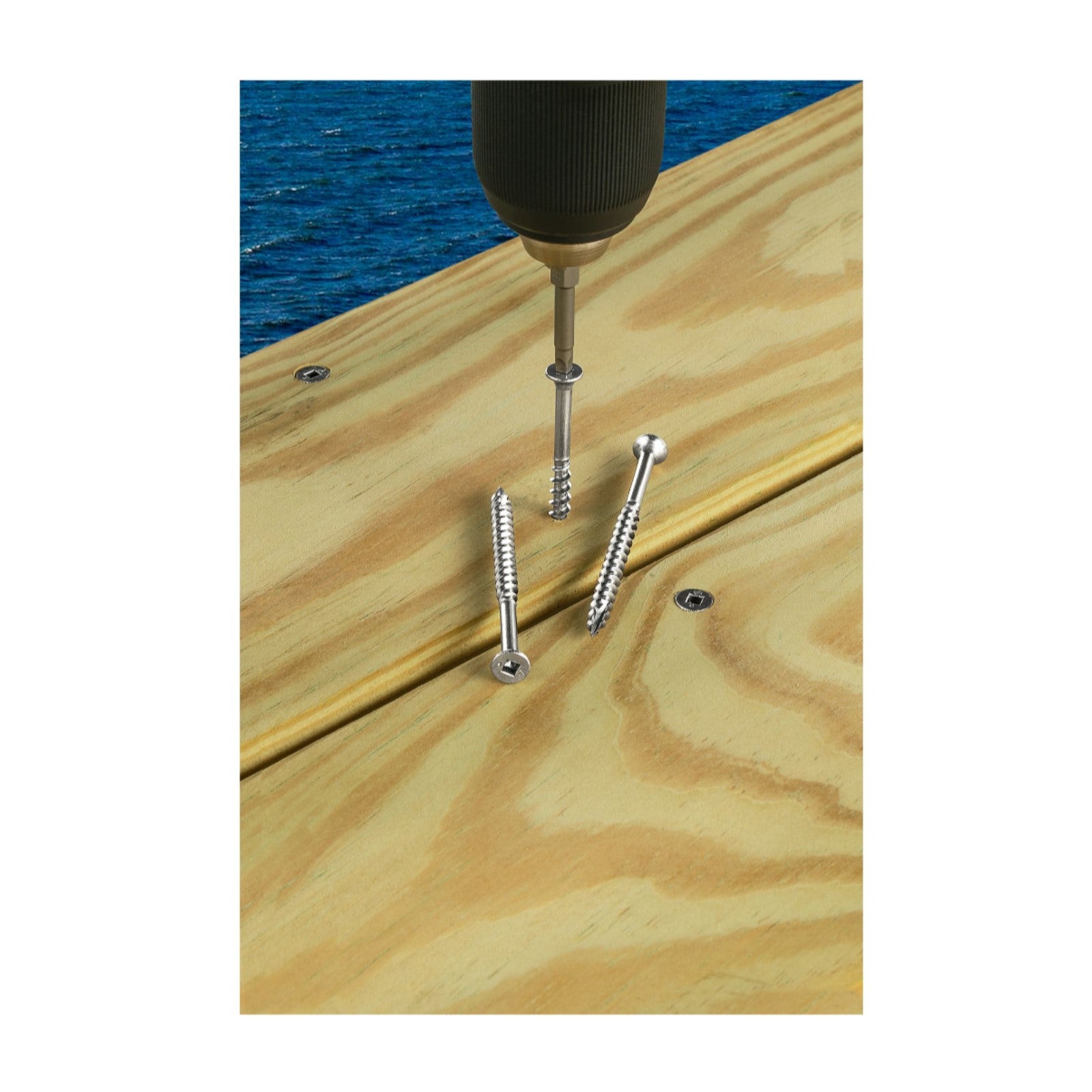 Simpson Strong-Tie 316 Stainless #2 Square Drive Deck Screw installation