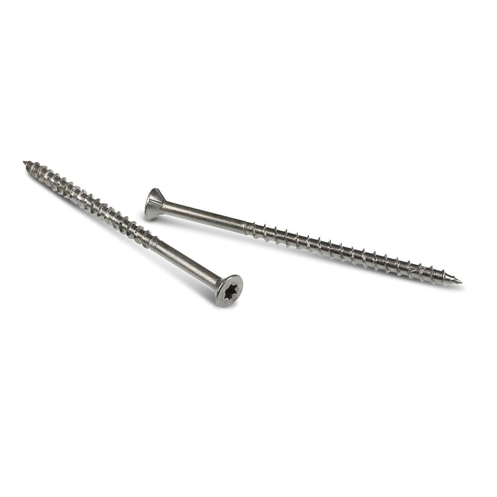 Simpson T08162WP-RP15 #8 x 1-5/8" T20 DWP Flat Head Wood Screw - Type 316 Stainless Steel, Pkg 15