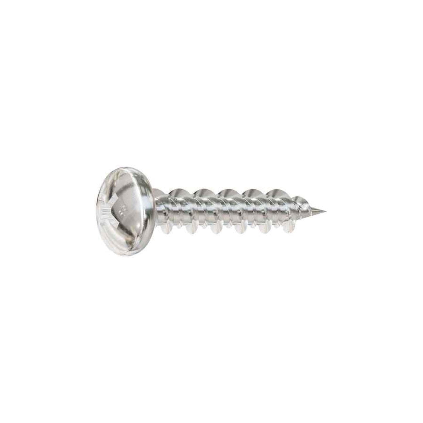 Simpson T08J100PX-RP20 #8 x 1" Philips Pan Head Marine Screw - 316 Stainless Steel, Pkg 20