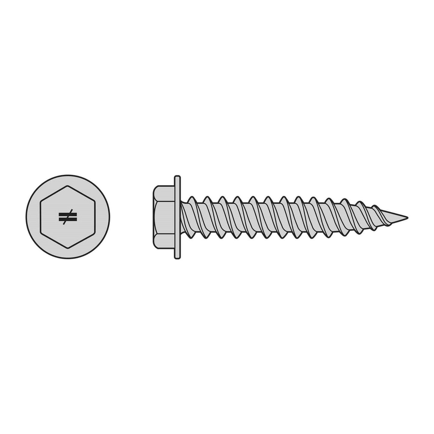 Simpson T09150HWHM #9 x 1-1/2" Metal-Panel Screw - 316 Stainless Steel, 1,000 pkg