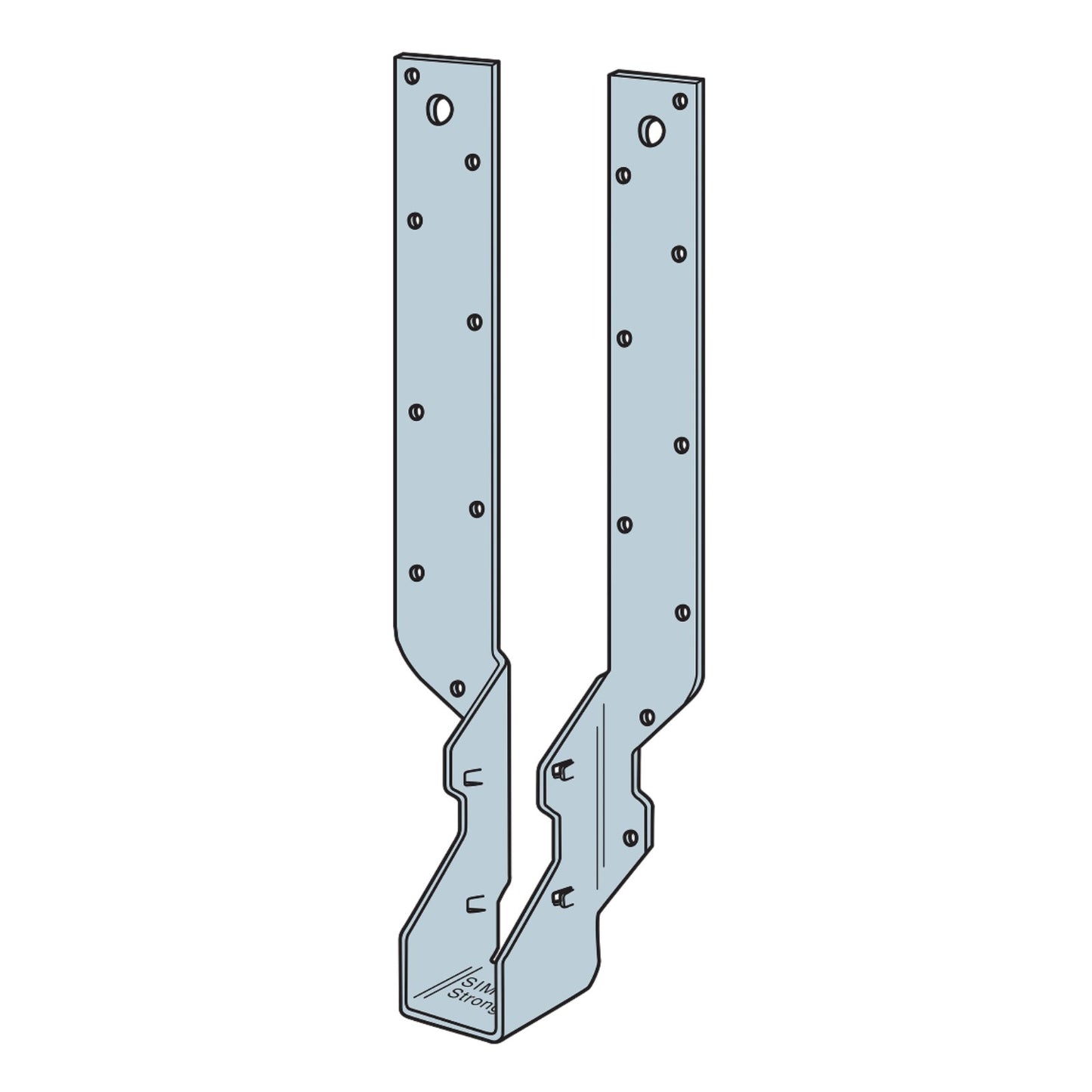 Simpson THA218 2x18 Adjustable Truss Hanger illustration