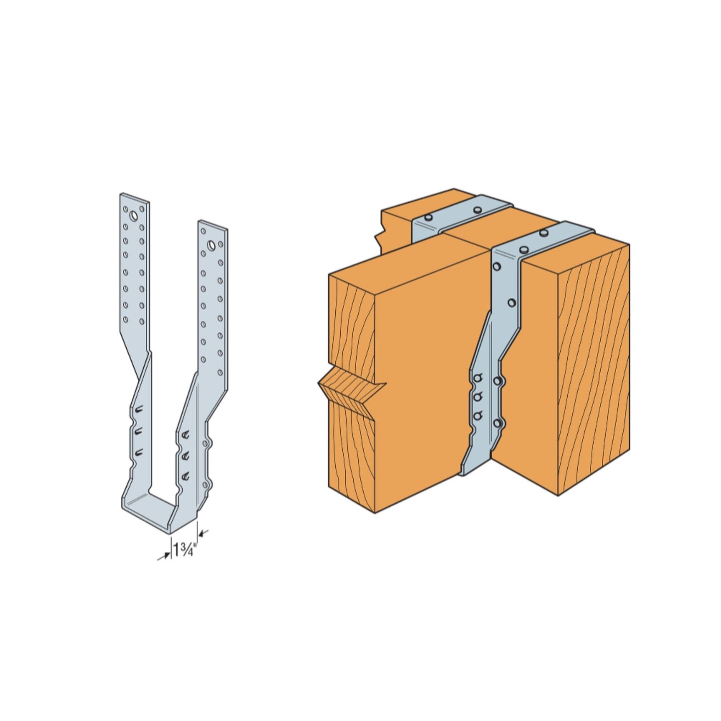 Simpson THA29 2x9 Adjustable Truss Hanger - G90 Galvanized installation