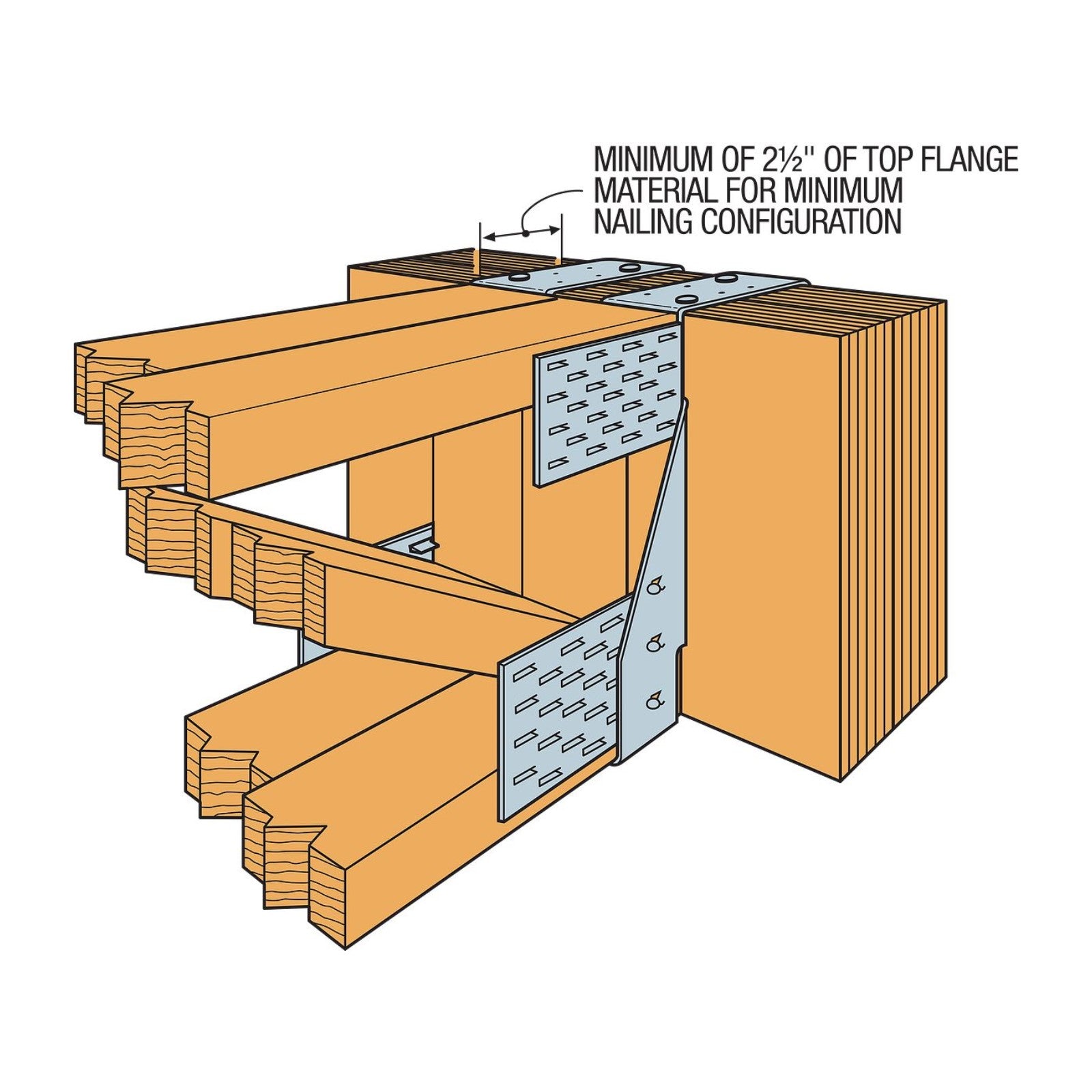 Simpson Strong-Tie THAC Galvanized Adjustable Truss Hanger installation