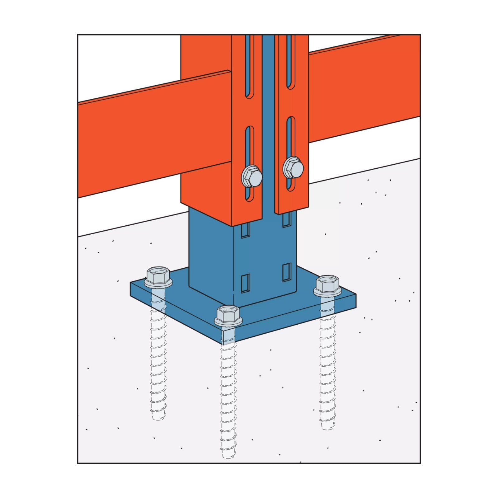 1/2" x 5" Strong-Tie THD50500H Titen HD Screw Anchor, Zinc, Pkg 20 installation