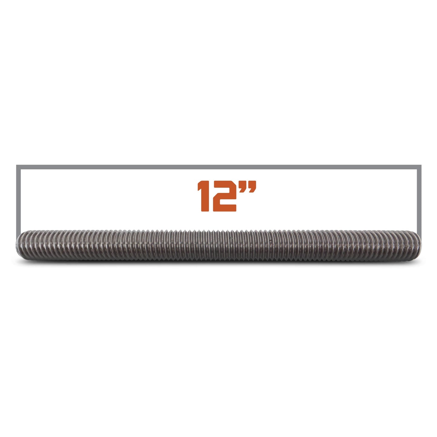 7/8"-9 x 1' 304 Stainless Steel Threaded Rod - Length