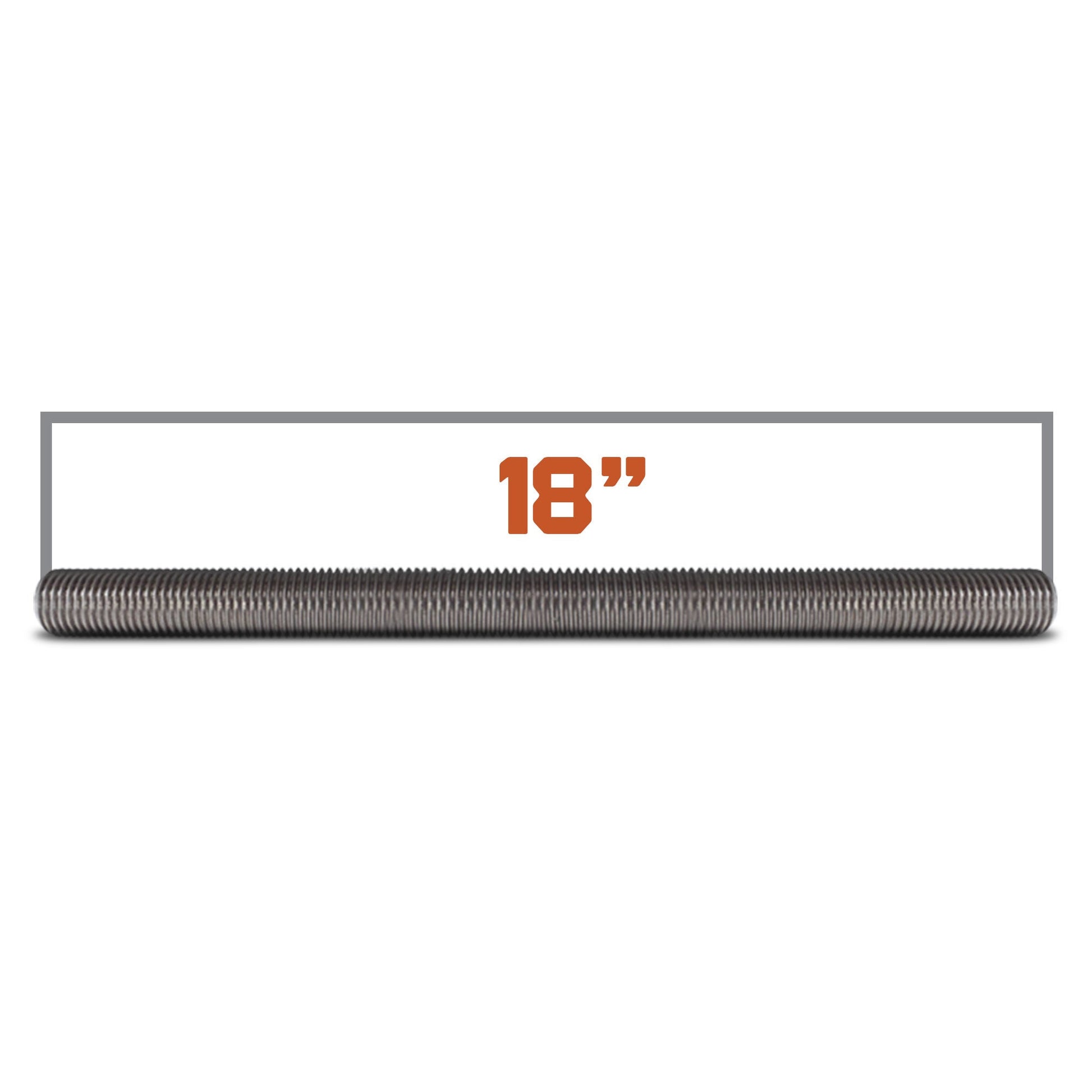 7/8"-9 x 1.5' 304 Stainless Steel Threaded Rod - Length