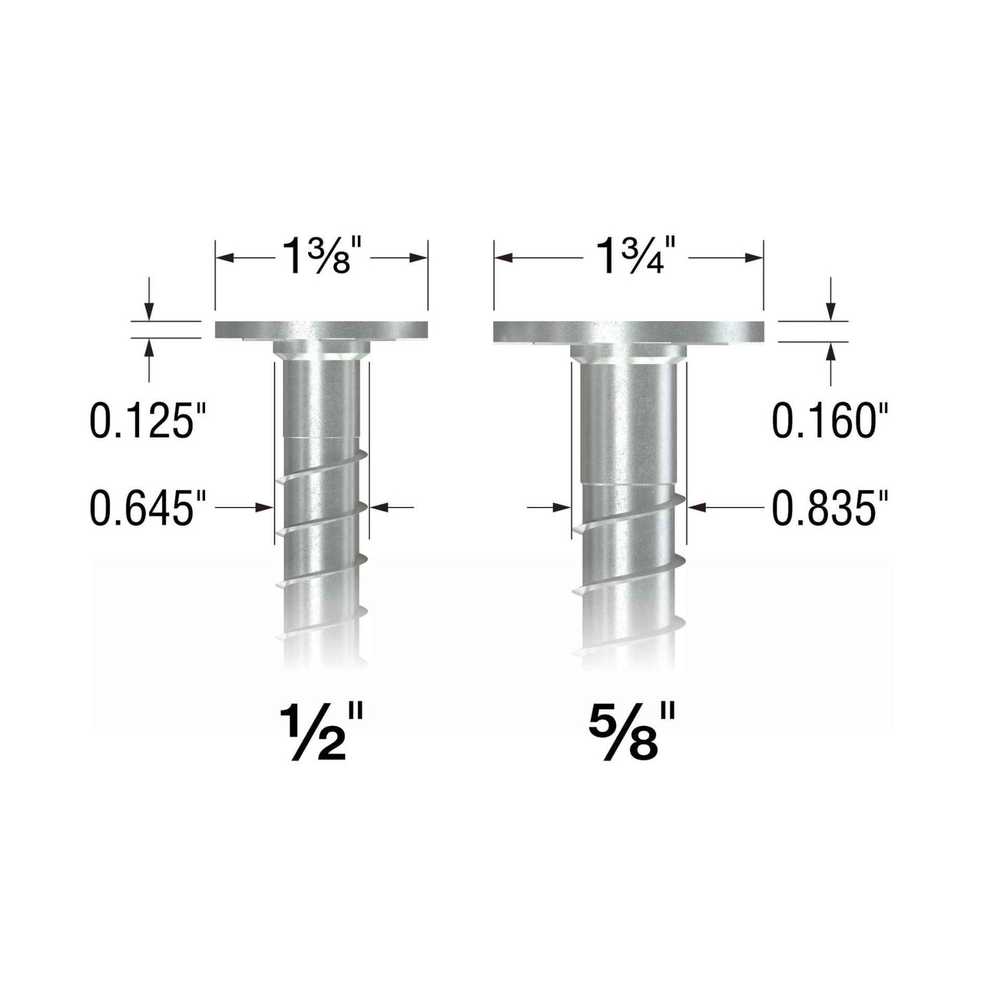 Simpson Titen HD 5/8" x 8" Mechanically Galvanized Heavy-Duty Screw Anchor w/ Washer Head  - Pkg 10