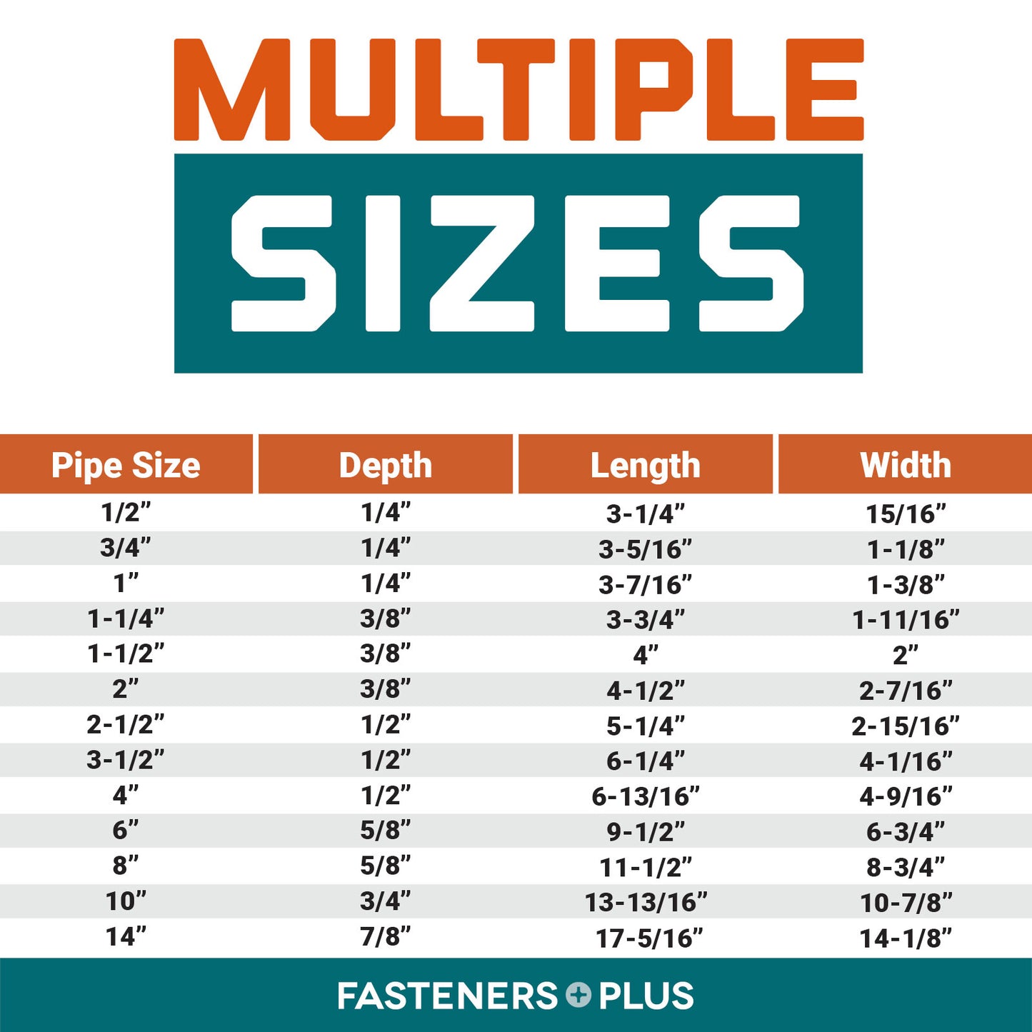 U-Bolts Zinc - Multiple Sizes Available