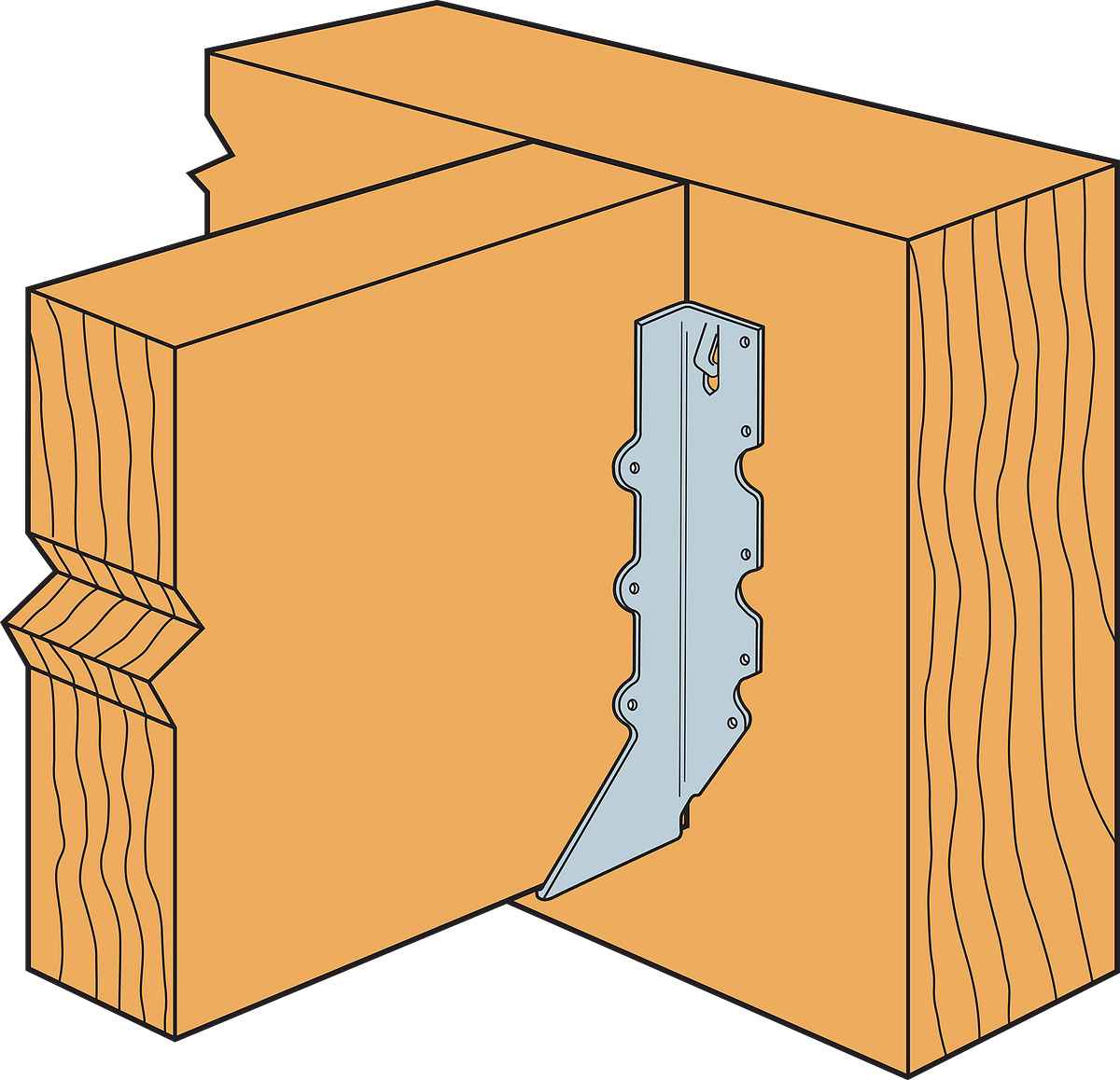 Simpson U410RX Rough Cut Face Mount Hanger