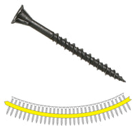 #7 x 1-3/4" Quik Drive WSHL Subfloor Screw, Black Phosphate, Pkg 2000