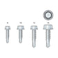 Simpson X34B1016-5K #10 x 3/4" Strong-Drive Self-Drilling Screw - Clear Zinc Coating - Loose - Pkg 5,000 sizing chart