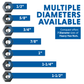 Plain Heavy Hex Nuts - Multiple Diameters Available