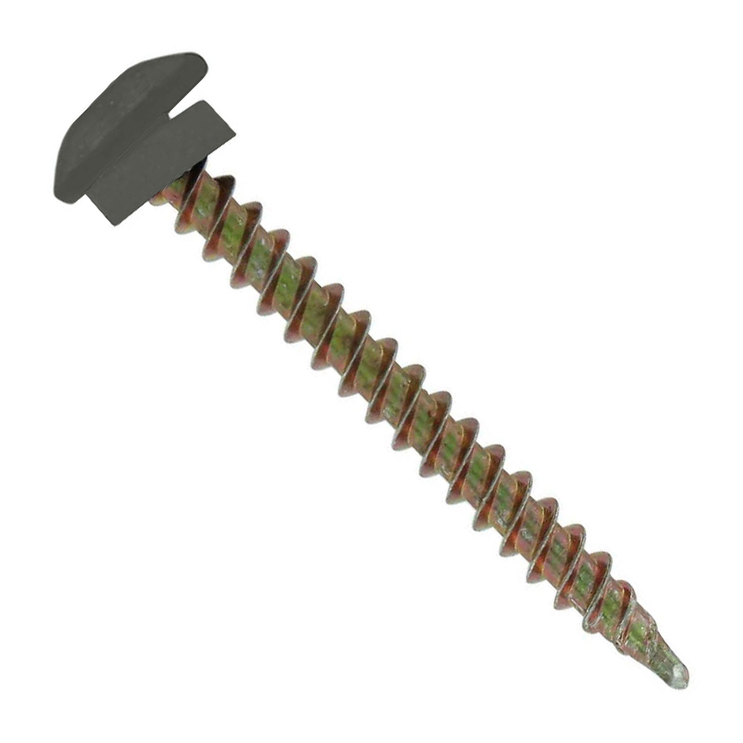 #10 x 2" Eclipse Woodbinder Metal Roofing Screw - Burnished Slate, Pkg 250