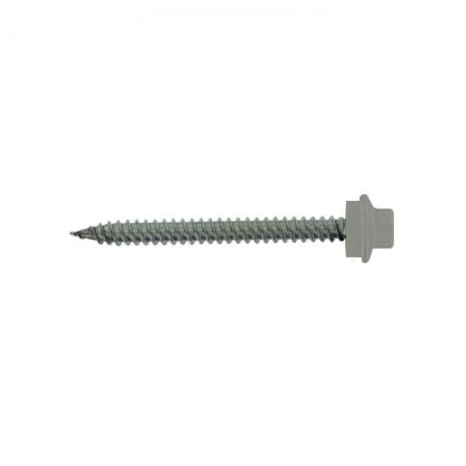 #10 x 2 SS Woodbinder Metal Roofing Screw Ash Gray, Pkg 250