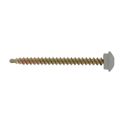 #10 x 2-1/2 Eclipse Woodbinder Metal Roofing Screw Ash Gray, Pkg 250