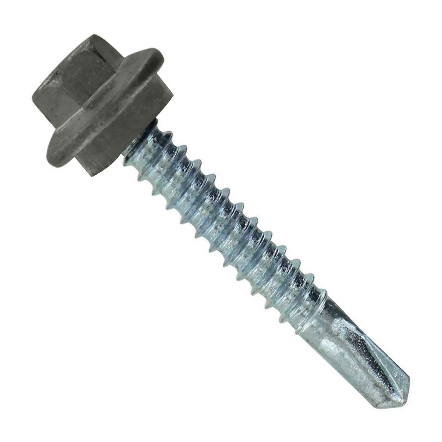 #12 X 1-1/2" Maxx Steelbinder Self-Drilling Metal Roofing Screw - Burnished Slate, Pkg 250