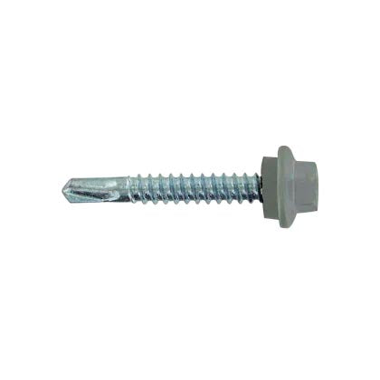 #12 X 1-1/2 Maxx Steelbinder Metal Roofing Screw Ash Gray, Pkg 250