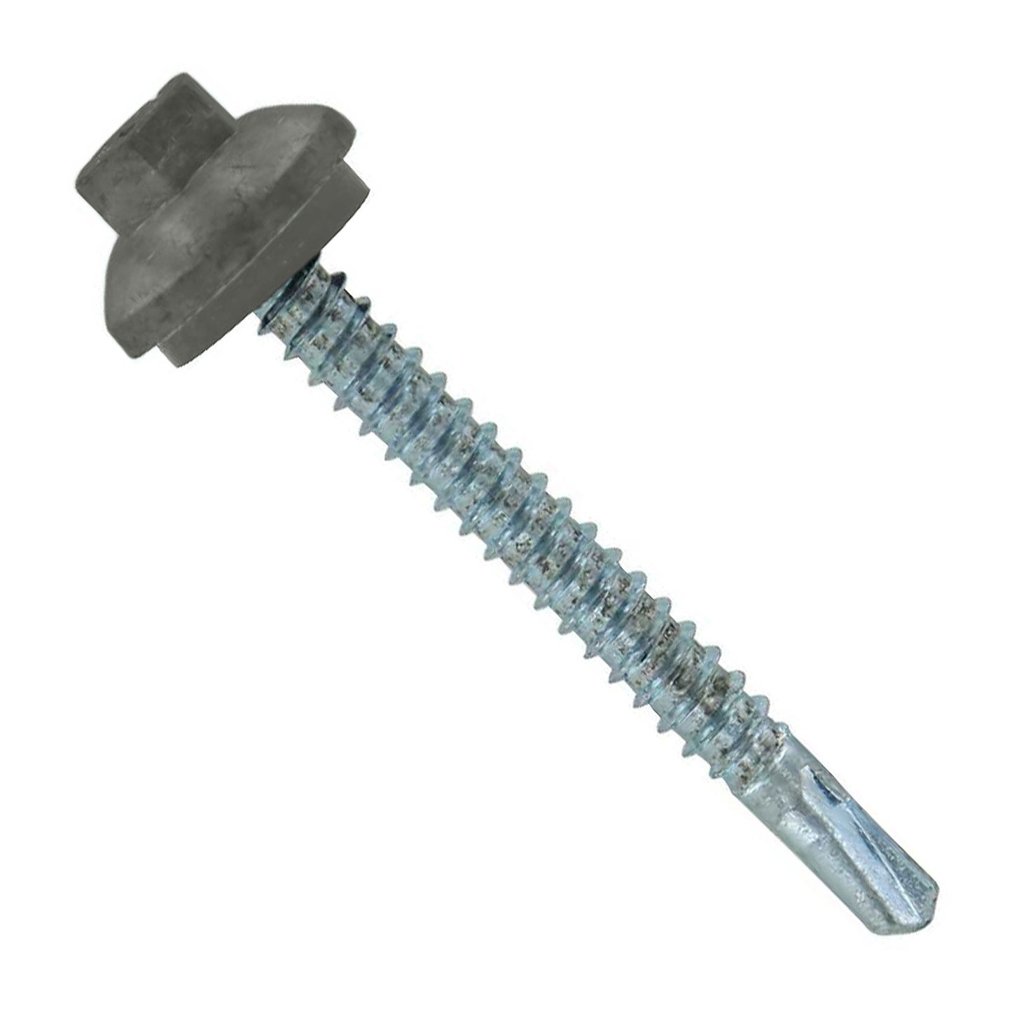 #12 x 2" ZXL Steelbinder Self-Drilling Metal Roofing Screw - Burnished Slate, Pkg 250