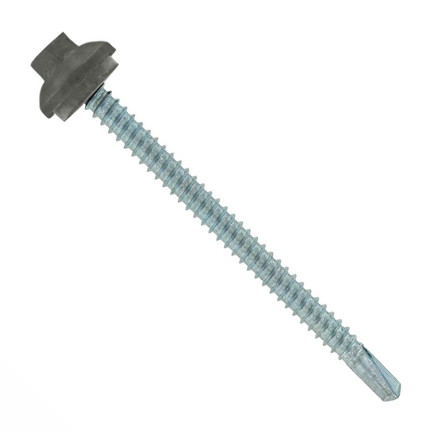 #12 x 3" ZXL Steelbinder Self-Drilling Metal Roofing Screw - Burnished Slate, Pkg 250