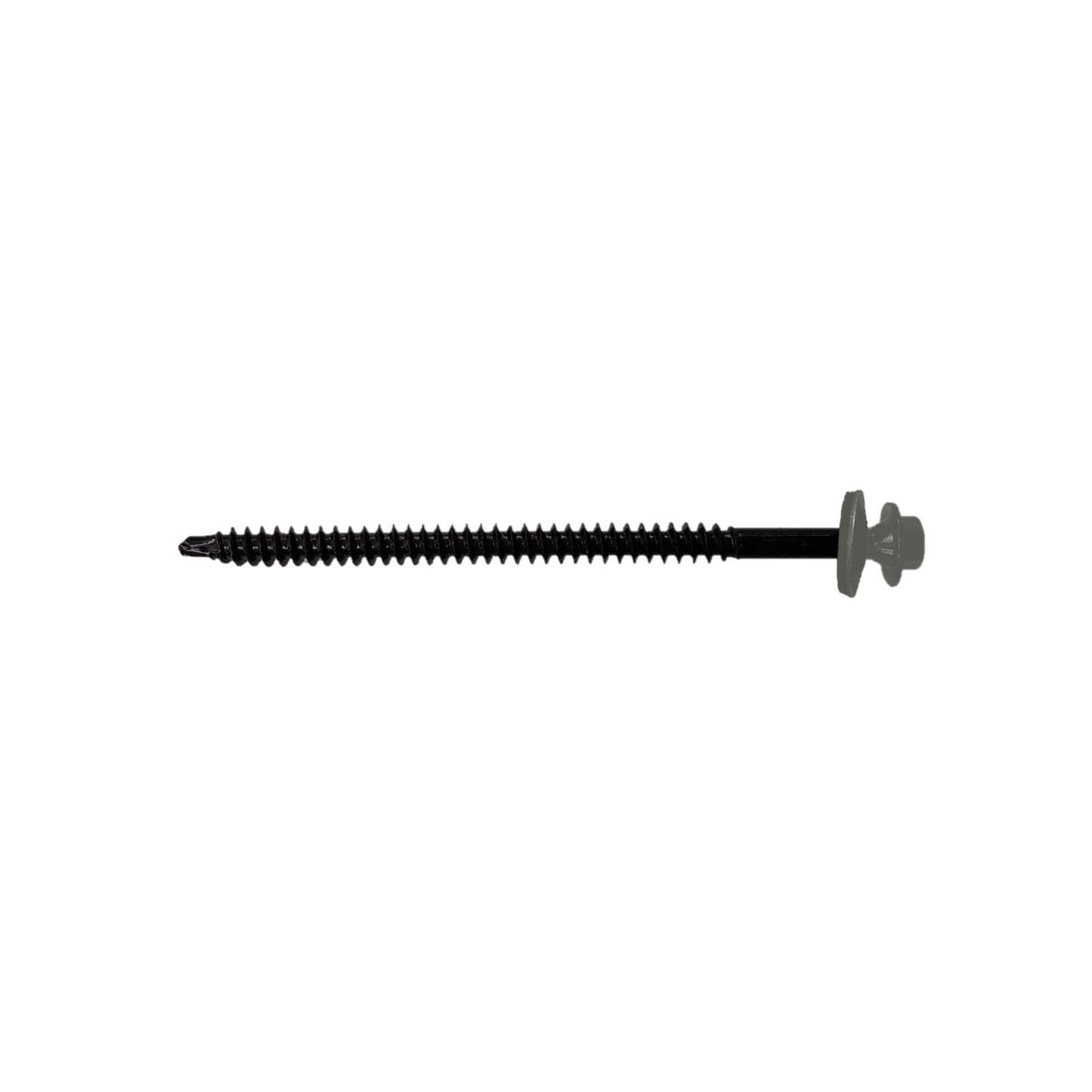 #12 X 3-3/4" InsulDrill Metal Roofing Screw - Burnished Slate, Pkg 100