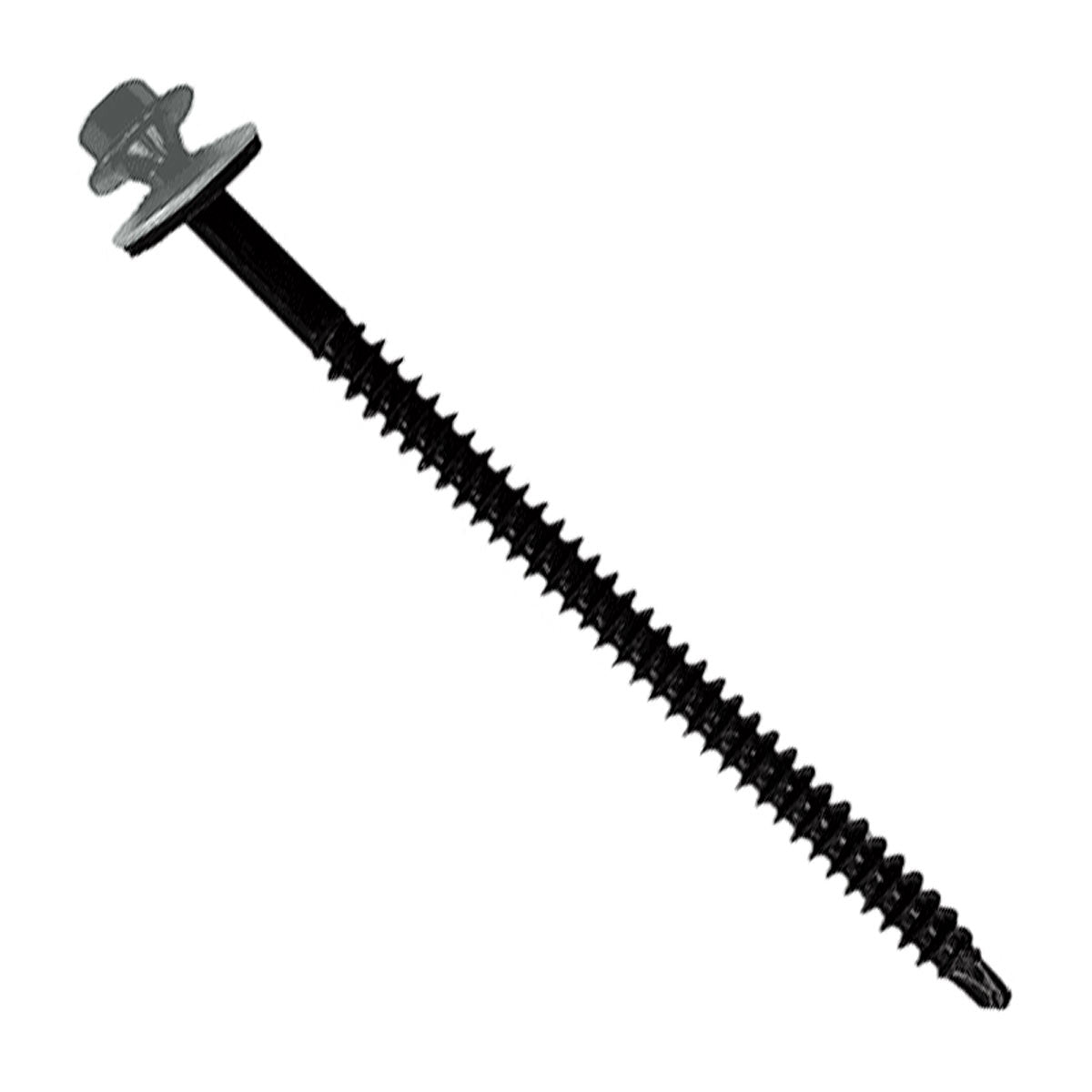 #12 X 334 inch InsulDrill Metal Roofing Screw Light Gray Pkg 250 image 1 of 2