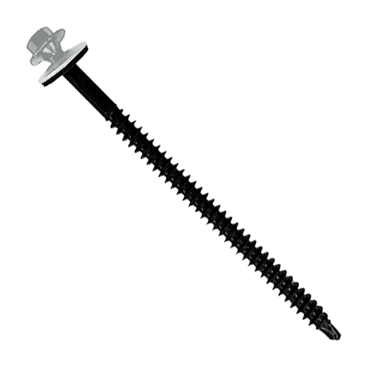 #12 X 334 inch InsulDrill Metal Roofing Screw Bright White Pkg 250 image 1 of 2