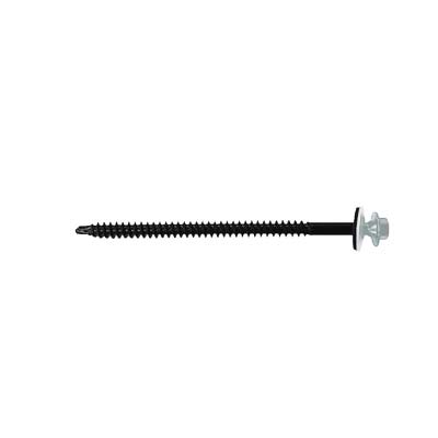 #12 X 3-3/4" InsulDrill Metal Roofing Screw - Polar White, Pkg 100