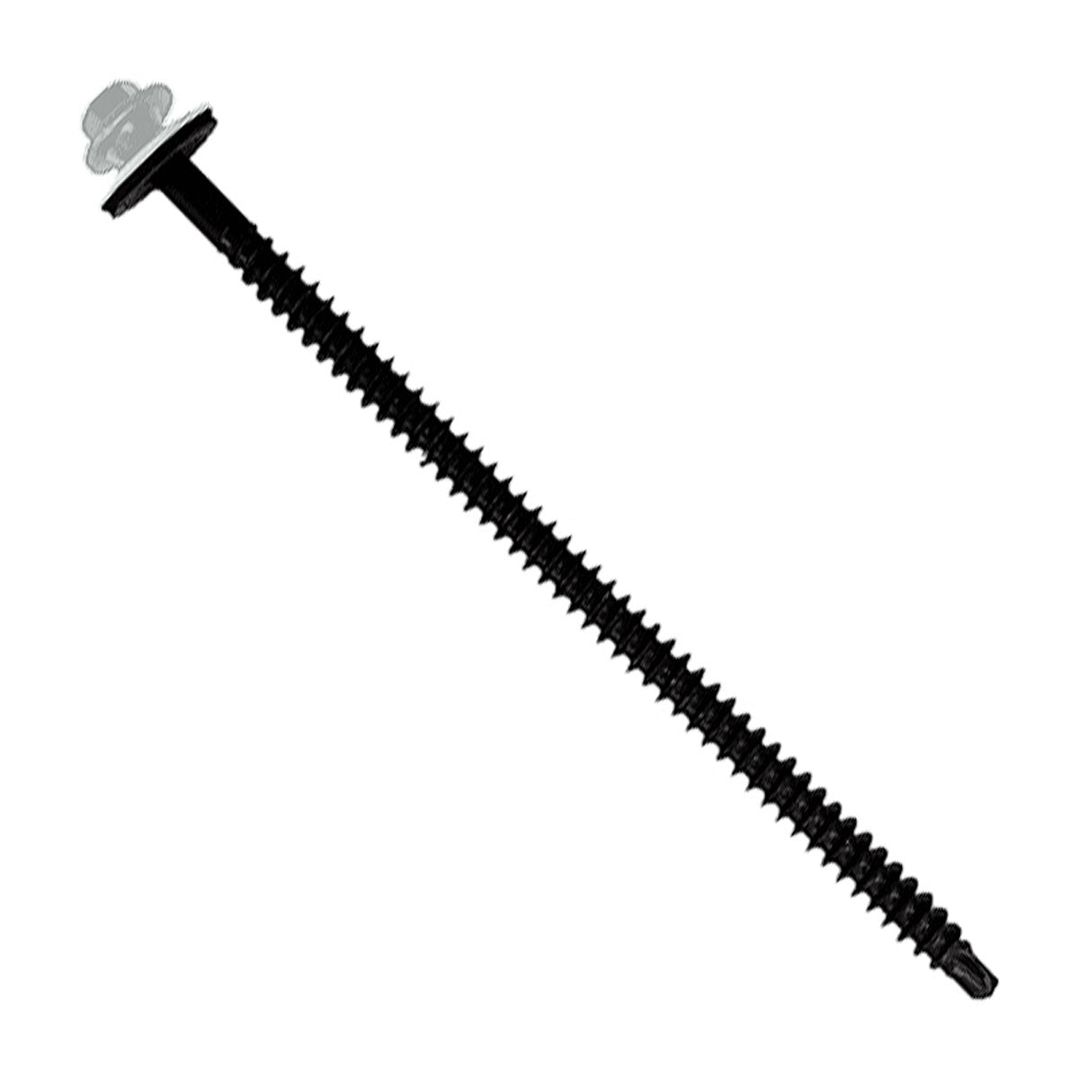 #12 X 412 inch InsulDrill Metal Roofing Screw Bright White Pkg 250