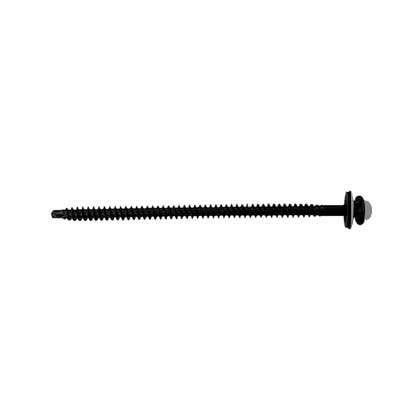 #12 X 4-1/2 InsulDrill Metal Roofing Screw Ash Gray, Pkg 100