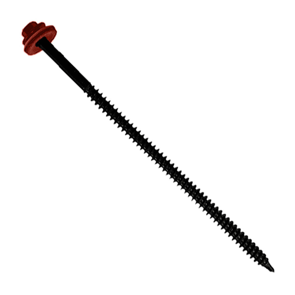 #12 X 5 inch InsulDrill Metal Roofing Screw Rustic Red Pkg 250 image 1 of 2