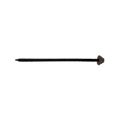 #12 X 5 InsulDrill Metal Roofing Screw Koko Brown, Pkg 100