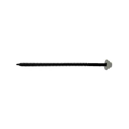 #12 X 5 InsulDrill Metal Roofing Screw Ash Gray, Pkg 100