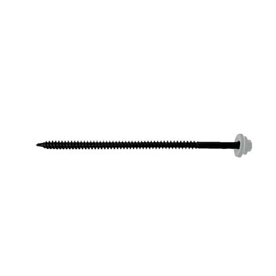 #12 X 5" InsulDrill Metal Roofing Screw - Alamo White, Pkg 100