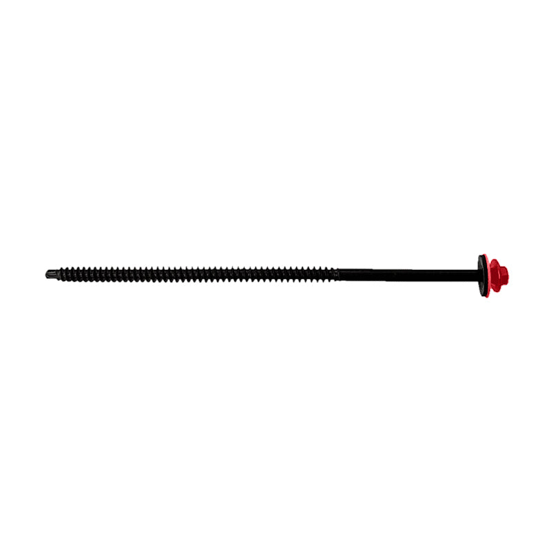 #12 X 6 inch InsulDrill Metal Roofing Screw Crimson Pkg 250 image 1 of 2