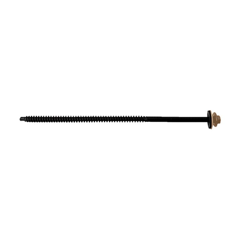 #12 X 6 inch InsulDrill Metal Roofing Screw Tan Pkg 250 image 1 of 2