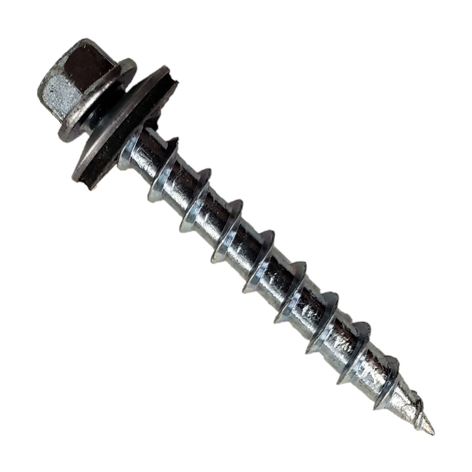 12# x 112 inch Type 17 Woodbinder Metal Roofing Screw For OSB Unpainted Pkg 250 image 1 of 2