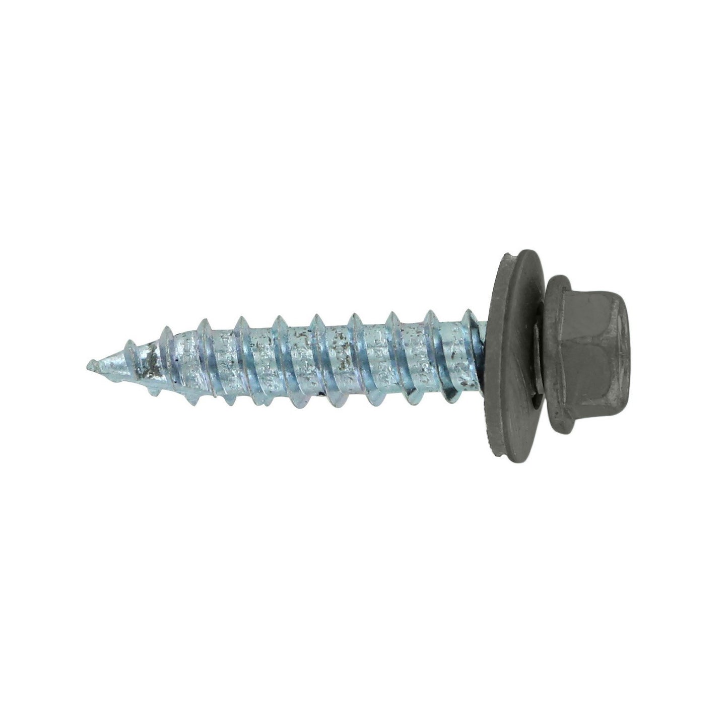 #14 x 1-1/4" #14 Type 17 Woodbinder Metal Roofing Screw - Burnished Slate, Pkg 250