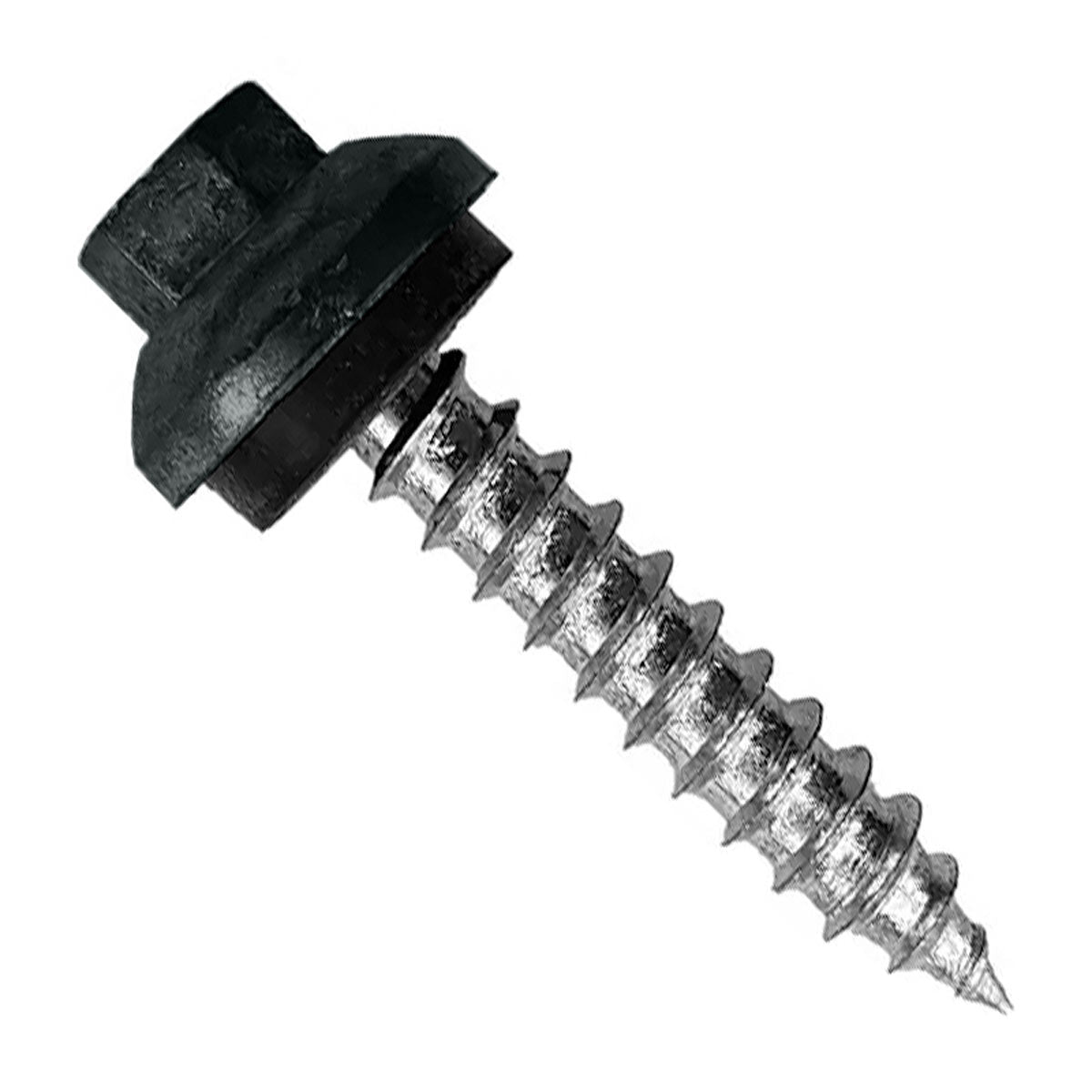 #14 X 112 inch ZXL Tapping Woodbinder Metal Roofing Screw Black Pkg 250