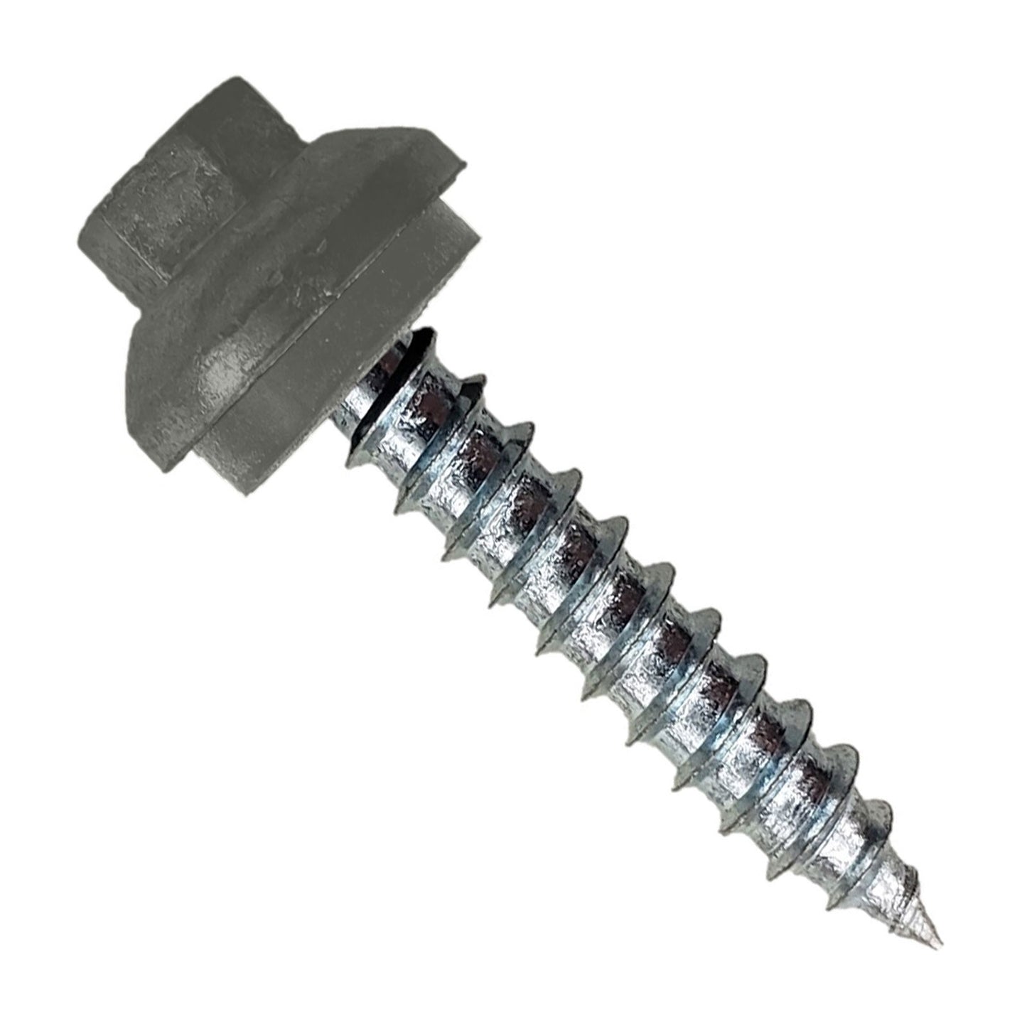 #14 X 1-1/2" ZXL Tapping Woodbinder Metal Roofing Screw - Burnished Slate, Pkg 250