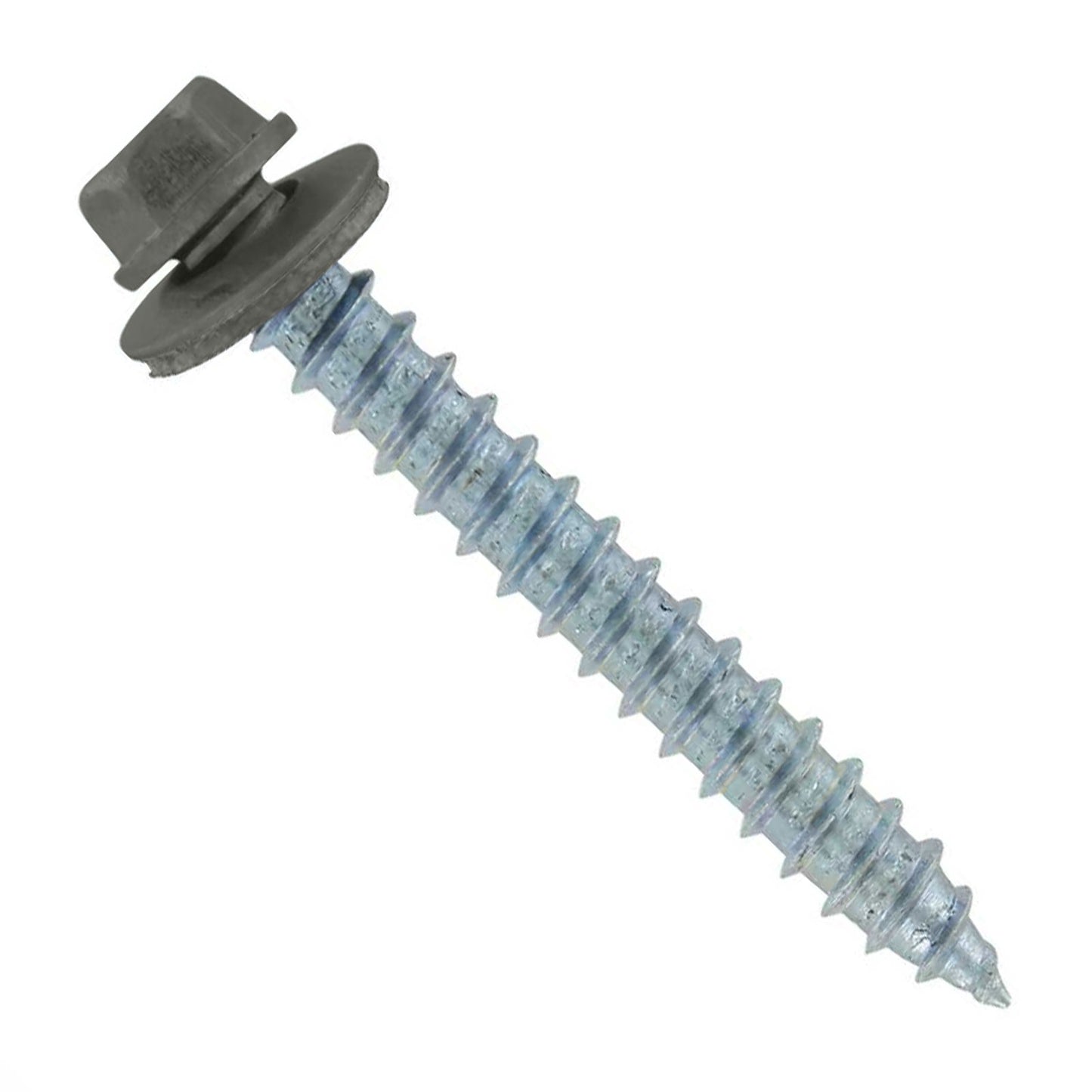 #14 x 2" #14 Type 17 Woodbinder Metal Roofing Screw - Burnished Slate, Pkg 250