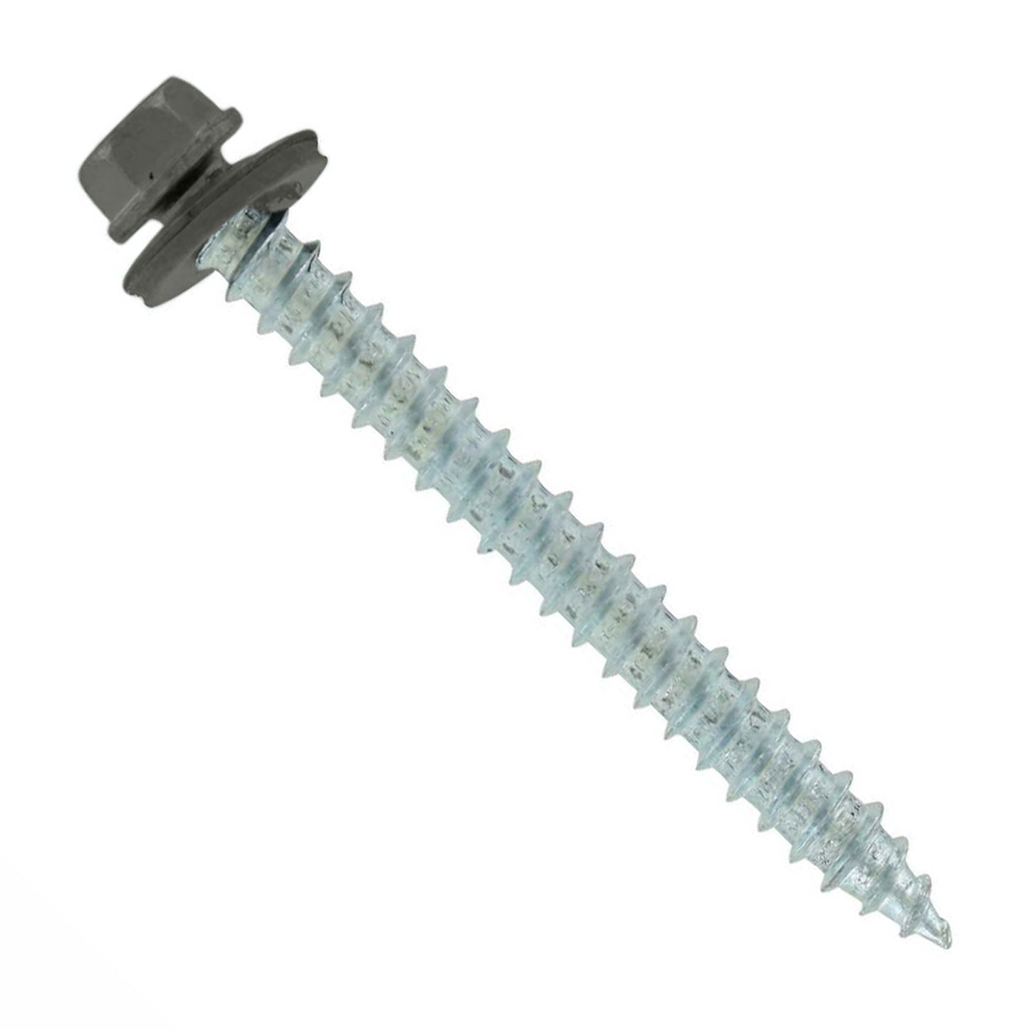 #14 x 2-1/2" #14 Type 17 Woodbinder Metal Roofing Screw - Burnished Slate, Pkg 250