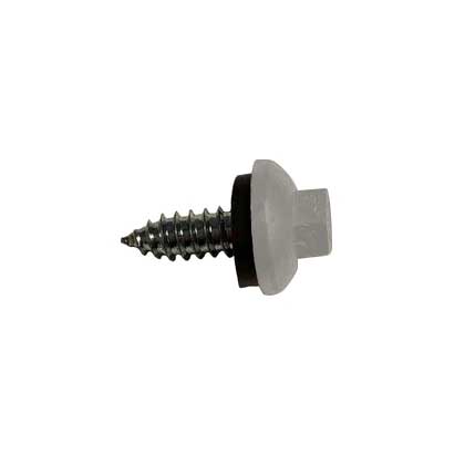 #14 x 3/4 ZXL Tapping Steelbinder Metal Roofing Screw Ash Gray - Pkg 250