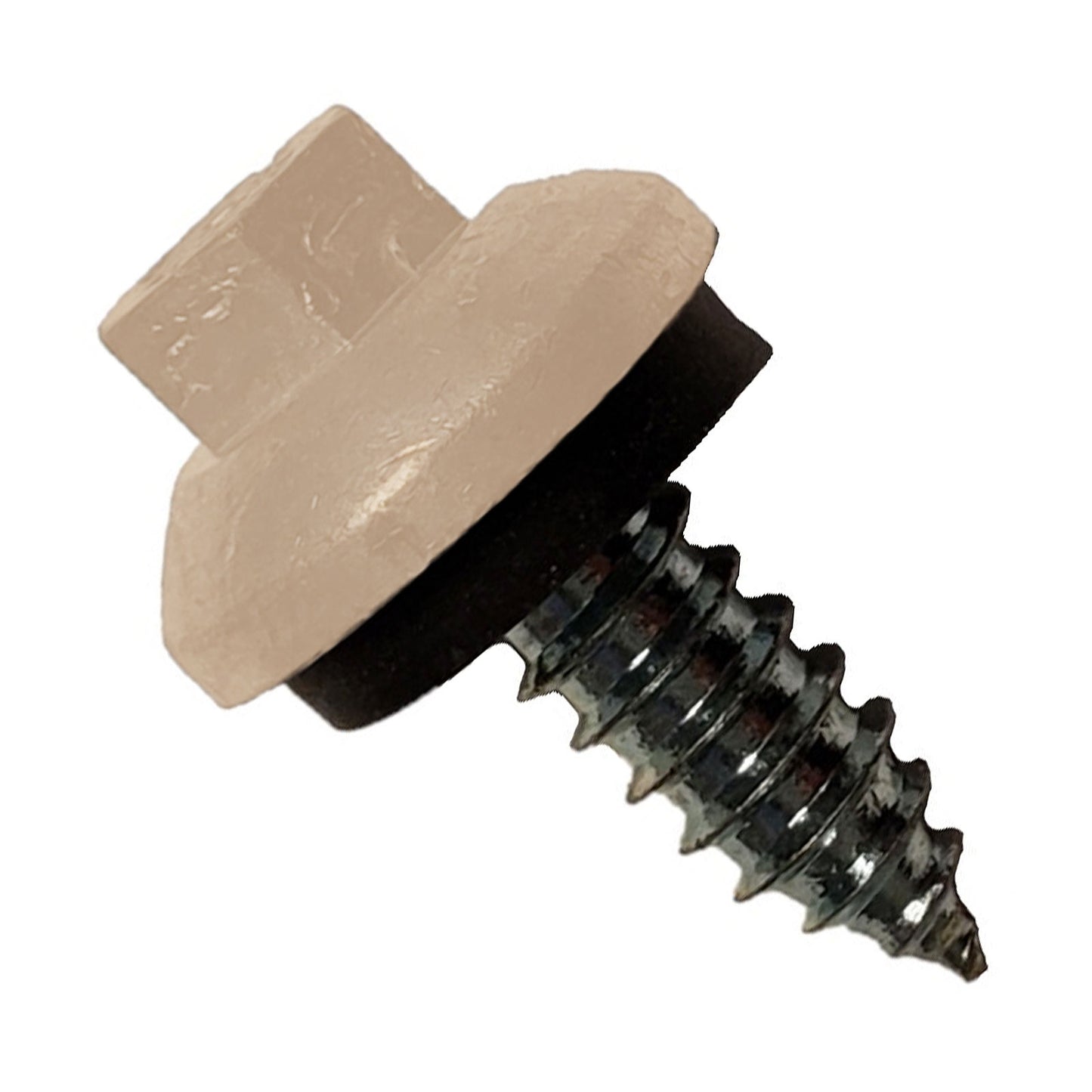 #14 x 34 inch ZXL Tapping Steelbinder Metal Roofing Screw Tan Pkg 250