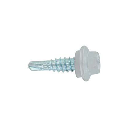 #14 X 7/8" Maxx Steelbinder Metal Roofing Stitch Screw - Alamo White, Pkg 250