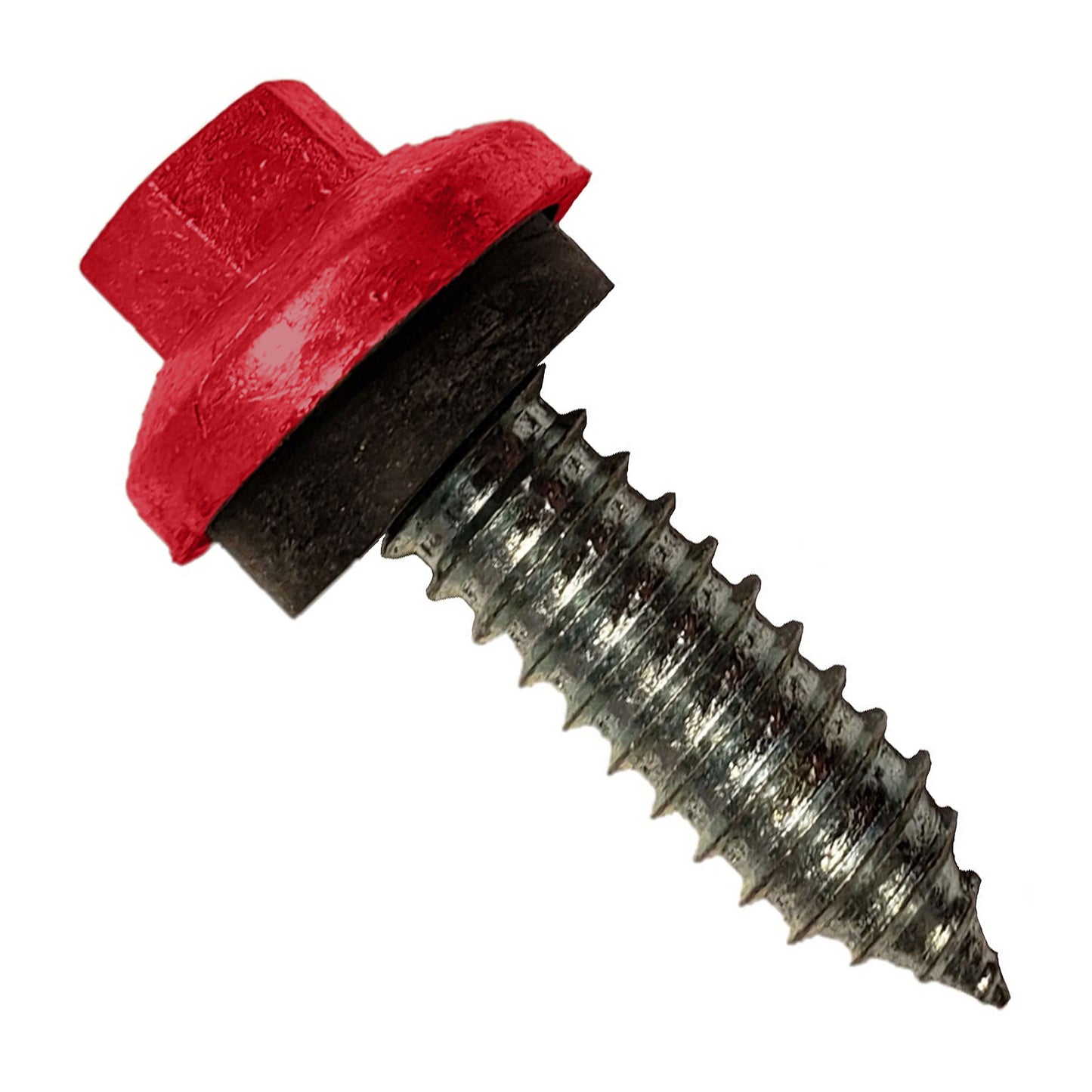 #17 x 1 inch ZXL Tapping Steelbinder Metal Roofing Stitch Screw Crimson Pkg 250