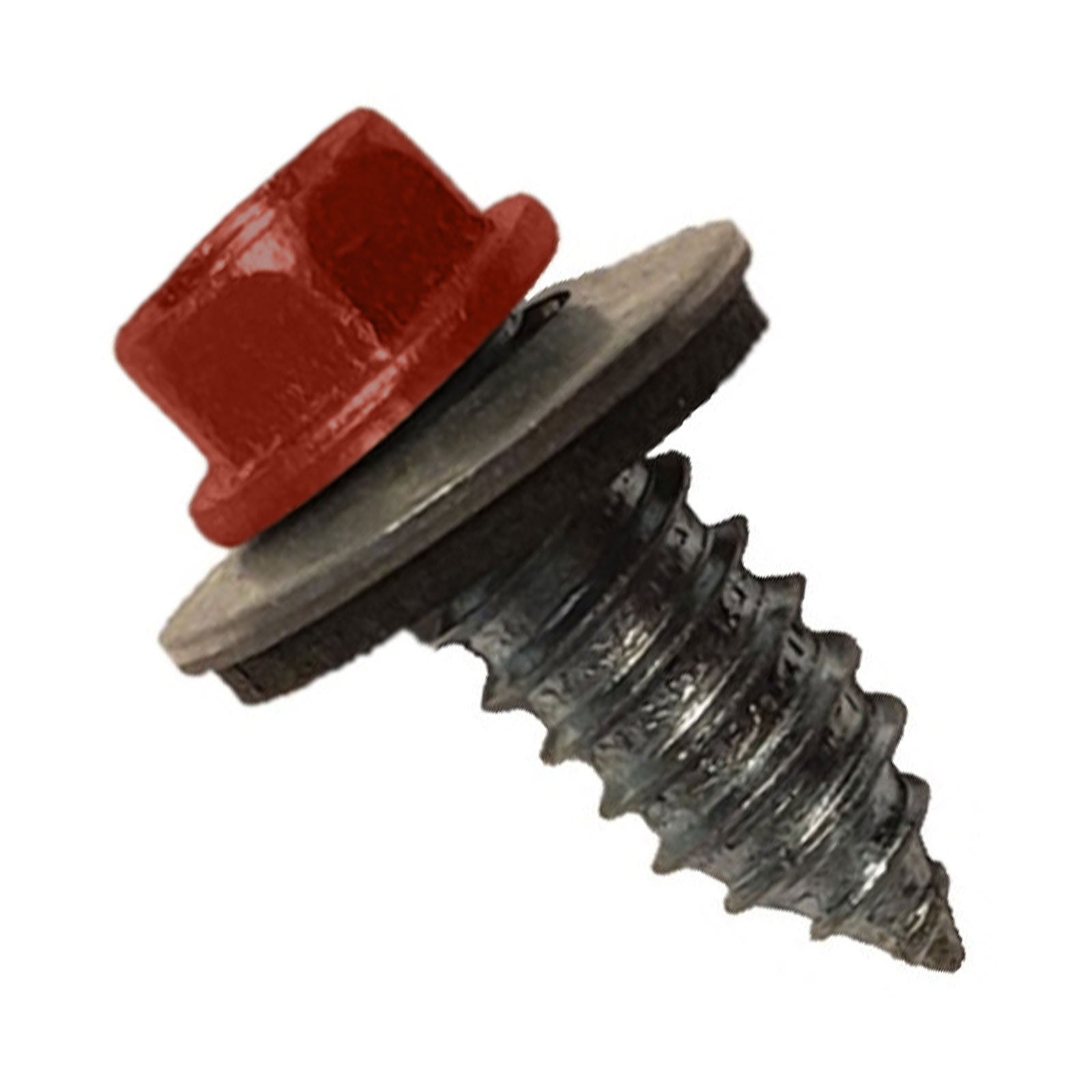 #17 x 34 inch Tapping Steelbinder Metal Roofing Screw Rustic Red Pkg 250