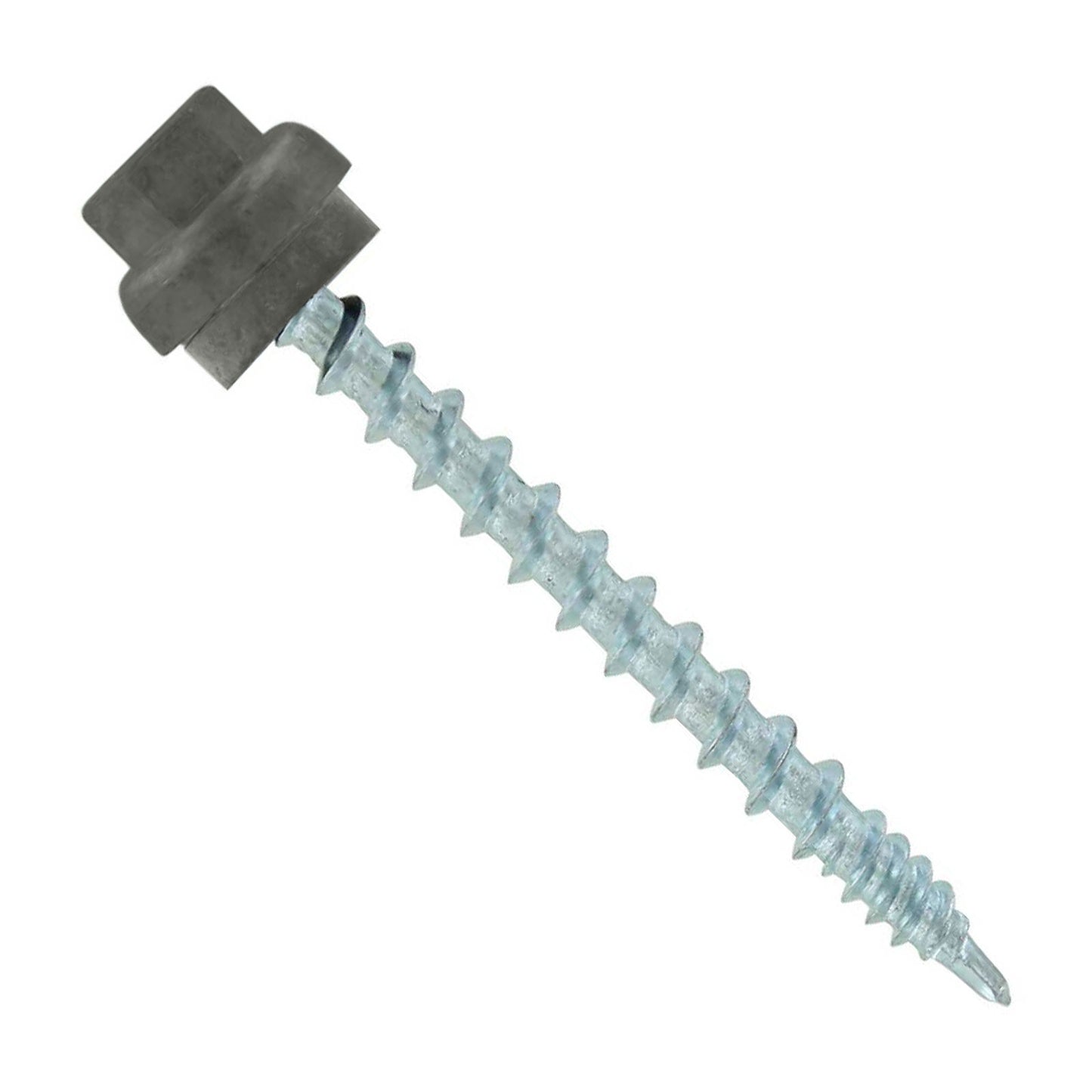 #10 x 2" ZXL Woodbinder Metal Roofing Screw - Burnished Slate, Pkg 250