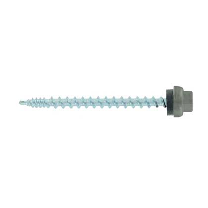 #10 x 2-1/2 ZXL Woodbinder Metal Roofing Screw Ash Gray, Pkg 250