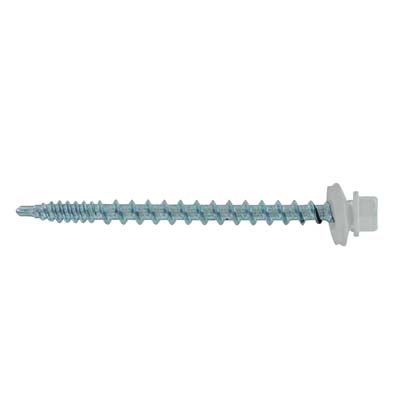 #10 x 2-1/2" Kwikseal Woodbinder Metal Roofing Screw - Alamo White, Pkg 250