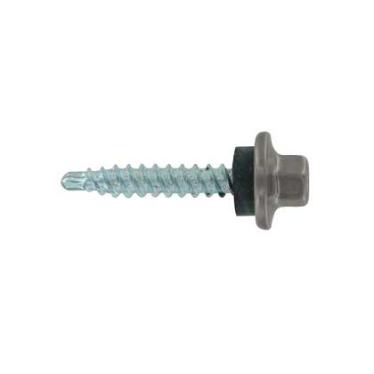 #9 x 1 ST-XL Woodbinder Metal Roofing Screw Ash Gray, Pkg 250